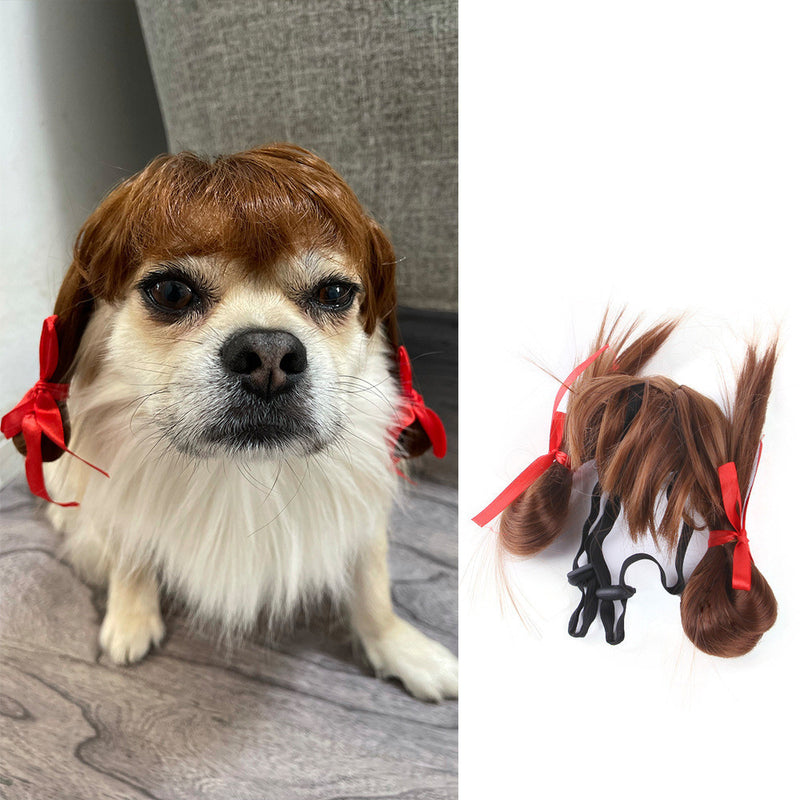 Halloween Christmas Wig Pet Hair Accessories