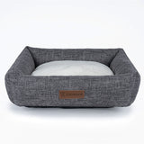 Autumn And Winter Warm Linen Square Creative Pet Bed