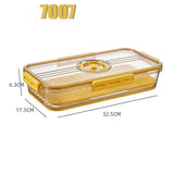 Refrigerator Storage Box Transparent Food Grade PET Plastic Storage Box